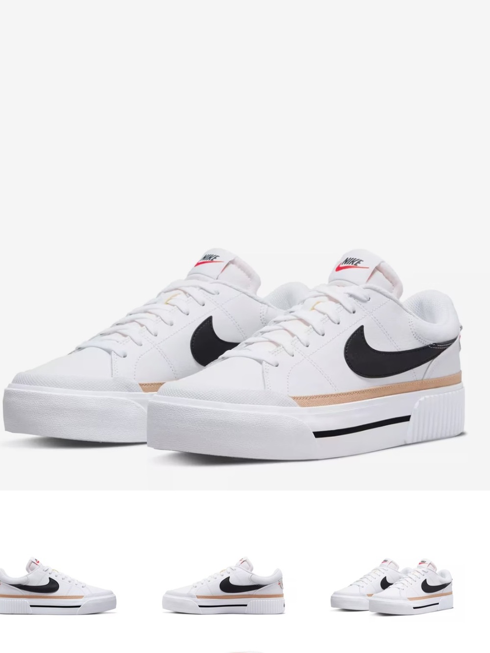 Nike Court Legacy Lift Sneaker Size 9.5 NWOT
